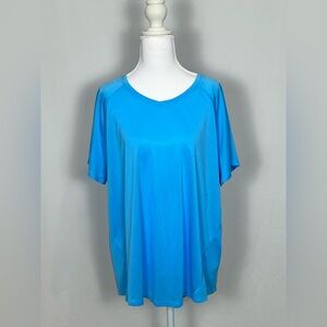 tek gear Women's Short-Sleeve Active Tee in Turquoise Blue